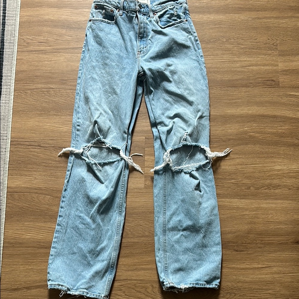 Abercrombie & Fitch High Rise Blue Jeans